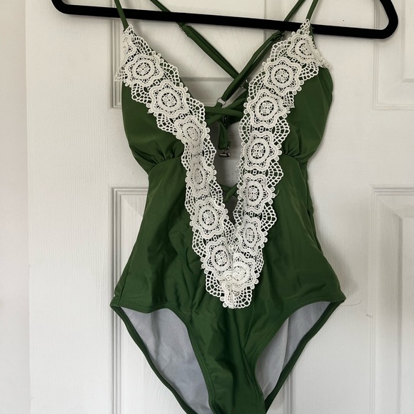 Plunge One Piece Swimsuit - Picture 1 of 1